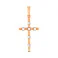 Крестик из комбинированного золота (арт. 440923) – изображение 1