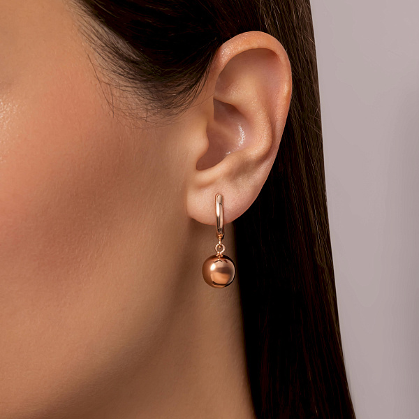 Золоті сережки з підвісками (арт. 100053/3) – зображення 3