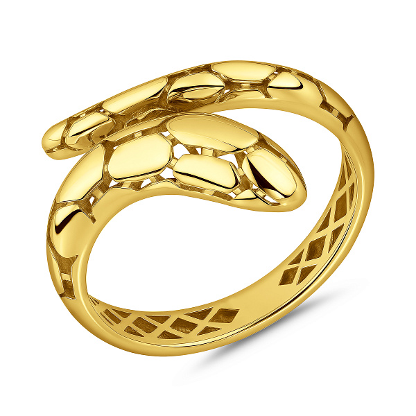 Каблучка з жовтого золота Змія без каменів (арт. 1401002ж) – зображення 1