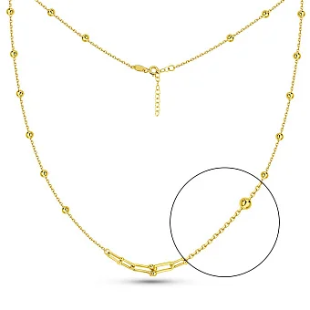 Кольє з жовтого золота ез каменів (арт. 352968ж)