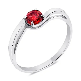 Срібна каблучка з гранатом (арт. 7501/544Гкп)