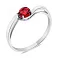 Срібна каблучка з гранатом (арт. 7501/544Гкп) – зображення 1