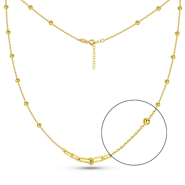 Кольє з жовтого золота ез каменів (арт. 352968ж) – зображення 1