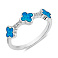 Серебряное кольцо с опалом (арт. 7501/8132Пос) – изображение 1
