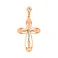 Золотой крестик с распятием и фианитом (арт. 501099) – изображение 1