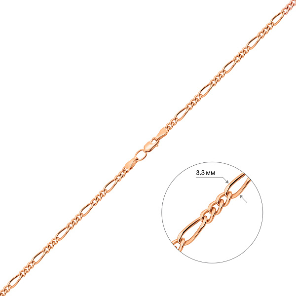 Золотая цепочка плетения Картье (арт. 306005) – изображение 4