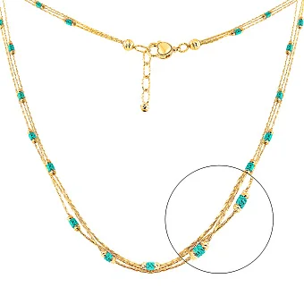 Кольє Francelli з жовтого золота (арт. 352449жбрз)