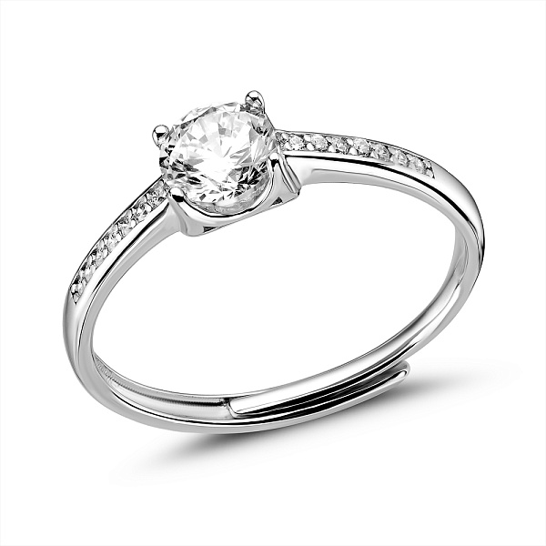Серебряное кольцо с фианитами (арт. 7501/8093) – изображение 1