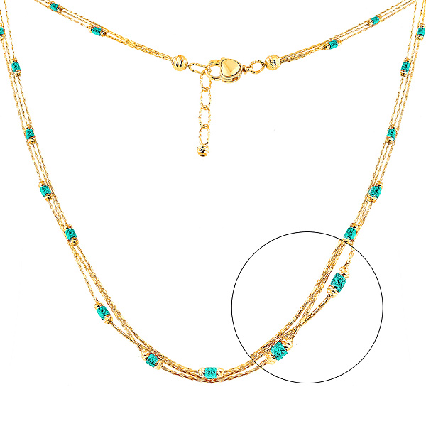 Кольє Francelli з жовтого золота (арт. 352449жбрз) – зображення 1