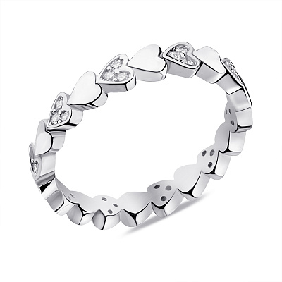 Серебряное кольцо с фианитами (арт. 7501/6218)