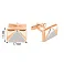 Золоті запонки без каменів (арт. 210108р) – зображення 2