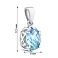 Серебряный кулон с одним топазом (арт. 7503/2179252Пг) – изображение 2
