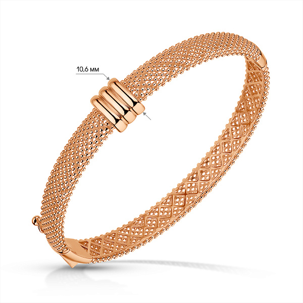 Жесткий золотой браслет (арт. 3261339) – изображение 6