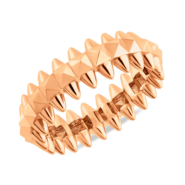 Кольцо из красного золота Шипы (арт. 156114) – изображение 1