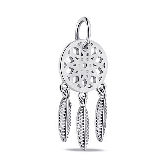 Серебряный подвес Ловец снов (арт. 7503/ПК2/1006С)