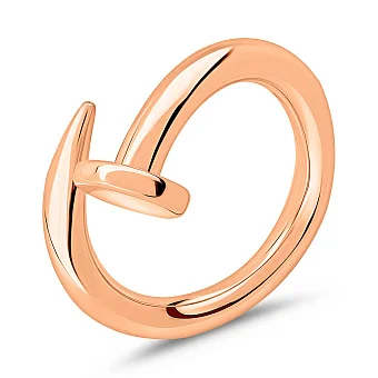 Золотое кольцо Гвоздь без камней (арт. 154736)