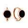 Серьги Лýна из красного золота с эмалью (арт. 1101091еч) – изображение 1