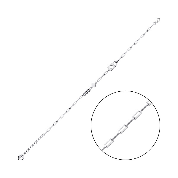 Серебряный браслет без камней (арт. 7509/3141) – изображение 1