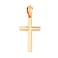 Золотая подвеска-крестик с фианитом (арт. 440637) – изображение 1