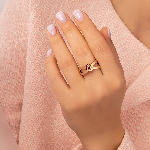 Золота каблучка без каменів (арт. 156578) – зображення 2