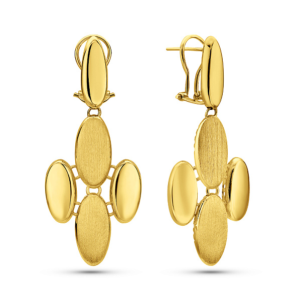 Серьги Francelli из желтого золота (арт. е1091798ж) – изображение 1