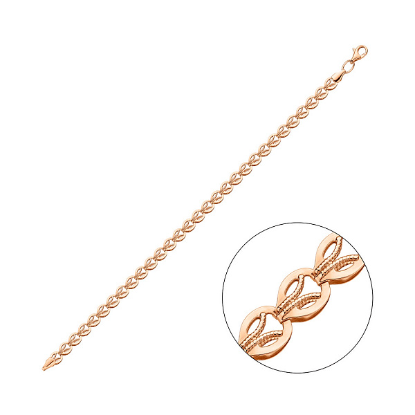 Золотой браслет без камней (арт. 321374) – изображение 1