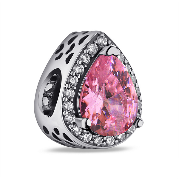 Срібний шарм Крапля з альпінітом (арт. 7903/П5ФР/7109) – зображення 1