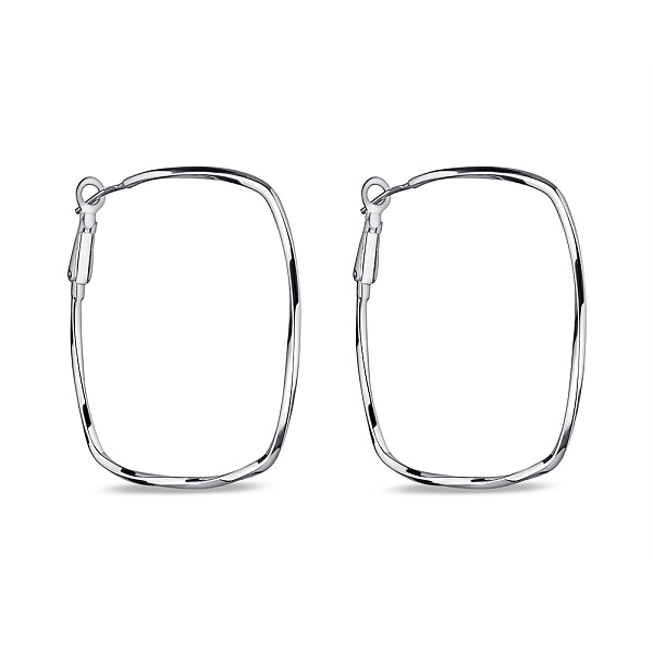 Серебряные серьги без камней (арт. 7502/9831) – изображение 1