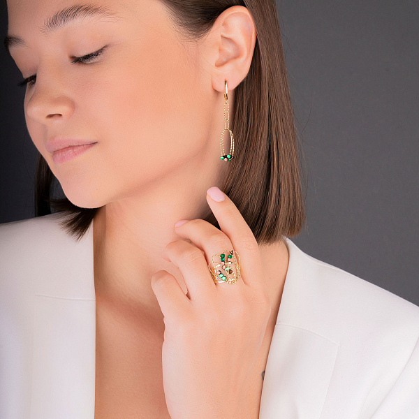 Кольцо из желтого золота Francelli (арт. 156125жзкр) – изображение 4