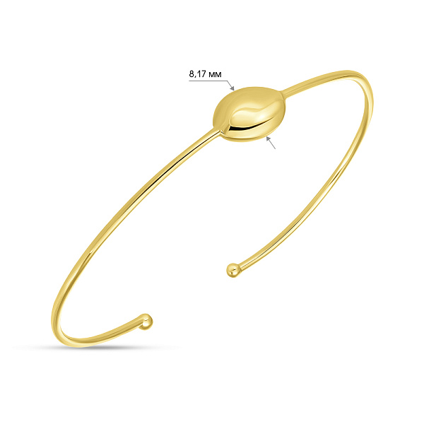 Золотой браслет без камней (арт. 324889ж) – изображение 2