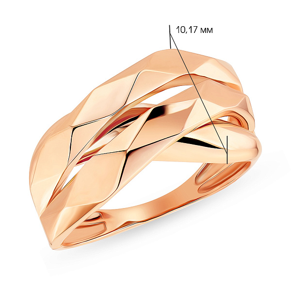 Кольцо золотое (арт. 155144) – изображение 5