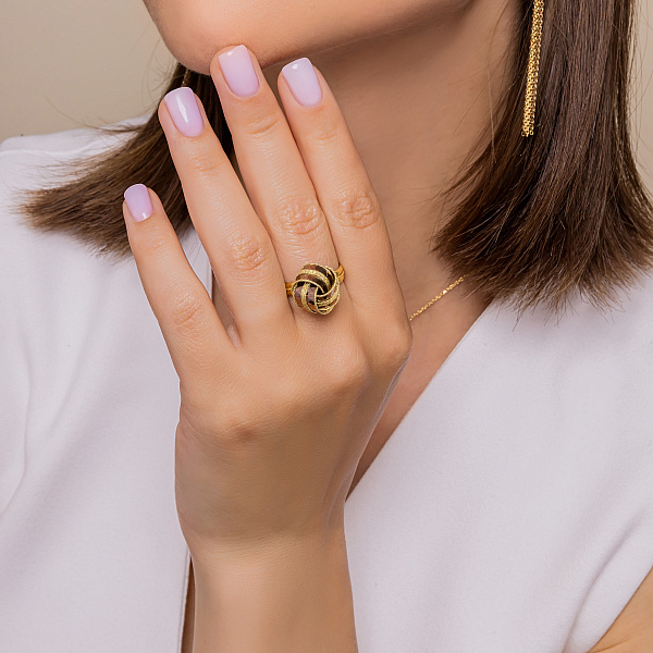 Золотое кольцо Francelli (арт. 154338жкр) – изображение 4