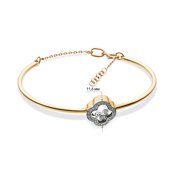 Золотий браслет з фіанітами (арт. 323440) – зображення 2