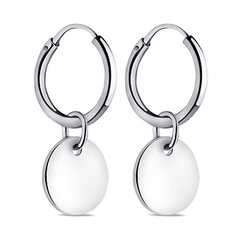 Серебряные серьги без камней (арт. 7502/9580/10)