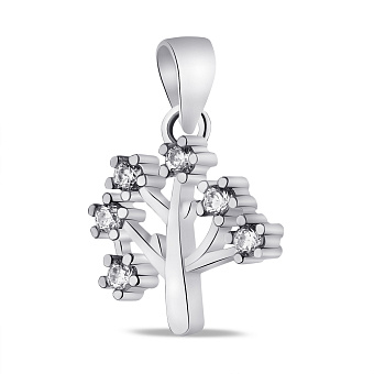 Серебряный кулон с фианитами (арт. 7503/3874)