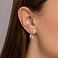 Серебряные серьги с фианитами (арт. 7502/2186717) – изображение 2