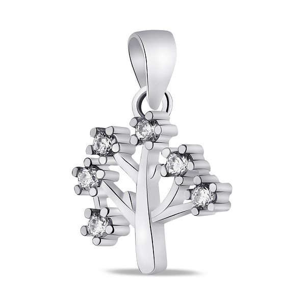 Серебряный кулон с фианитами (арт. 7503/3874) – изображение 1