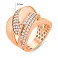 Кольцо из красного золота с фианитами (арт. 156521) – изображение 4