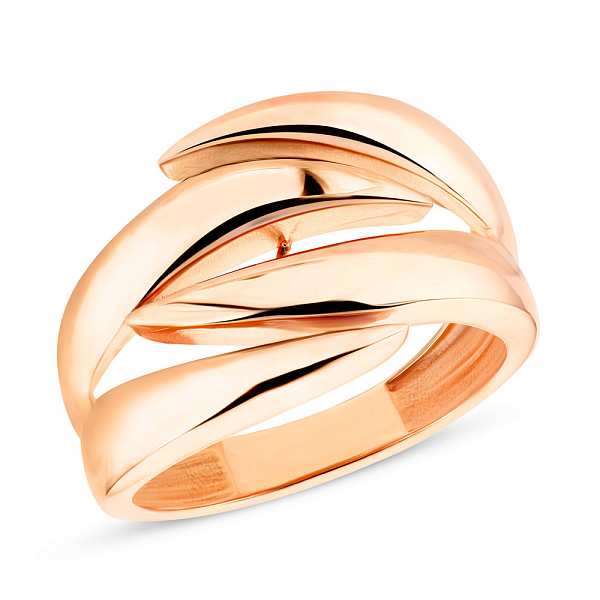 Кольцо из красного золота без камней (арт. 155118) – изображение 1