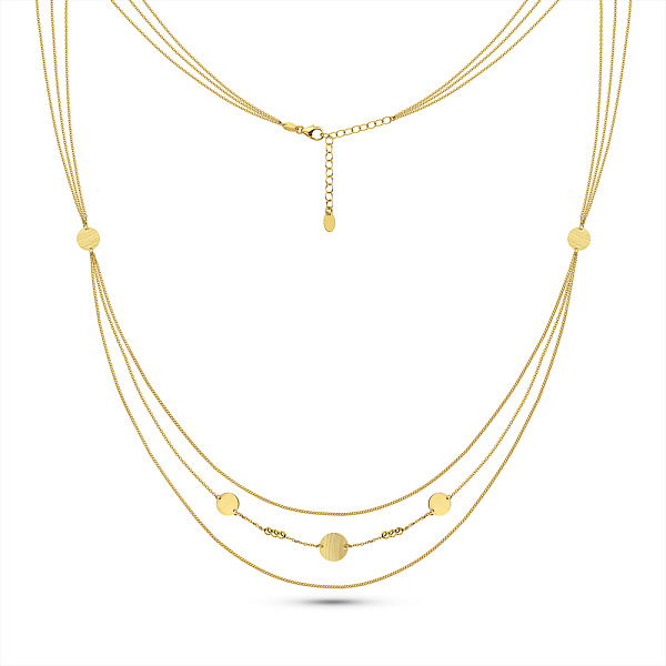 Золоте кольє Монети (арт. 352979ж) – зображення 2