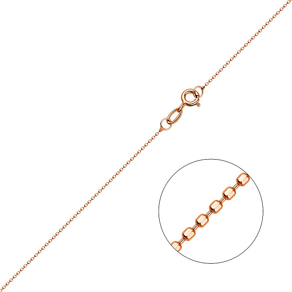 Цепочка плетения Гольф из красного золота (арт. ц3019601) – изображение 1