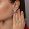 Золотое кольцо с бриллиантами (арт. К011646070б) – изображение 3