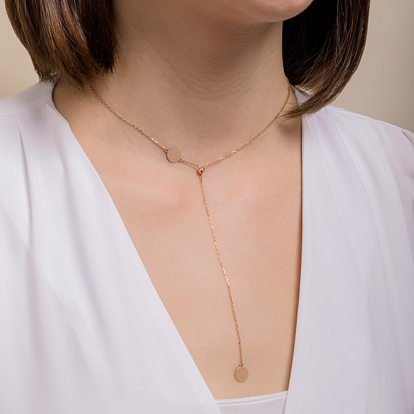 Колье FLY из золота с регулировкой длины (арт. 352692/8) – изображение 3