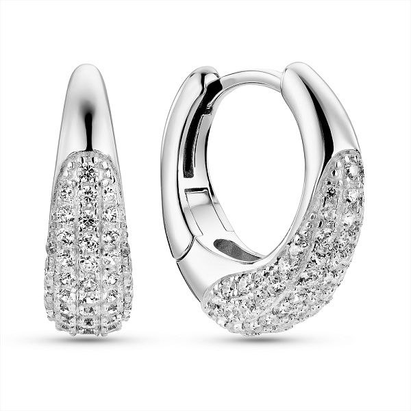 Серьги из серебра с фианитами (арт. 7502/9993/15) – изображение 1