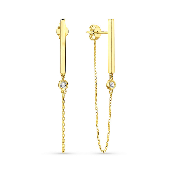 Сережки-пусети з жовтого золота (арт. 1091088ж) – зображення 1