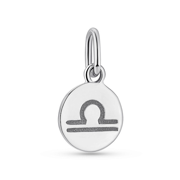 Срібний кулон Терези без каменів (арт. 7503/690вспп) – зображення 1