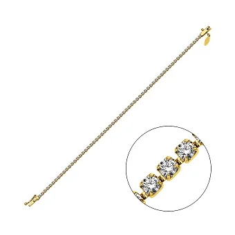 Золотий браслет Francelli з фіанітами (арт. 3261134ж)