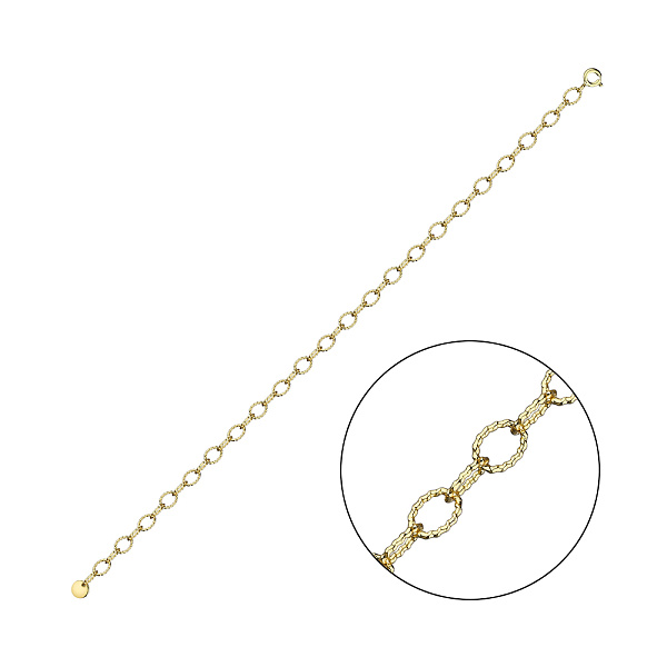 Серебряный браслет с желтым родированием Trendy Style (арт. 7509/4408ж) – изображение 1