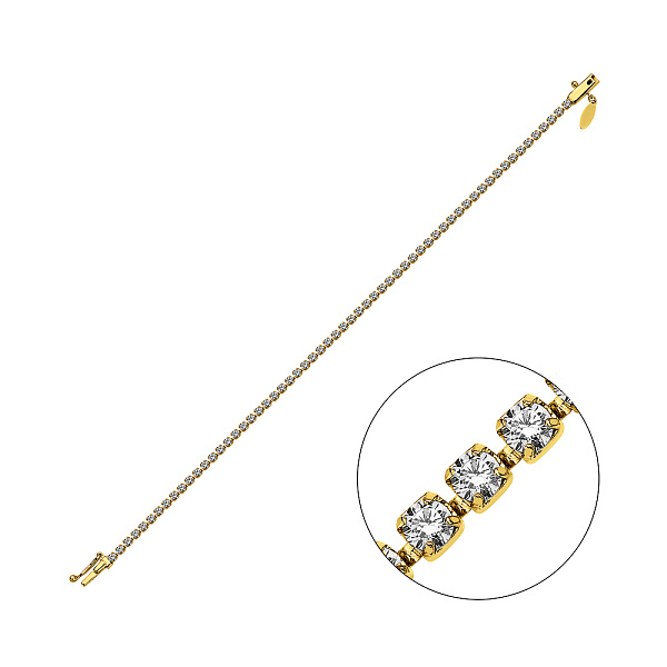 Золотий браслет Francelli з фіанітами (арт. 3261134ж) – зображення 1