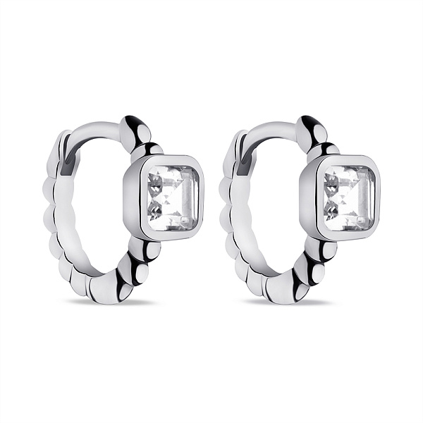 Серебряные серьги-кольца (арт. 7502/9513) – изображение 1